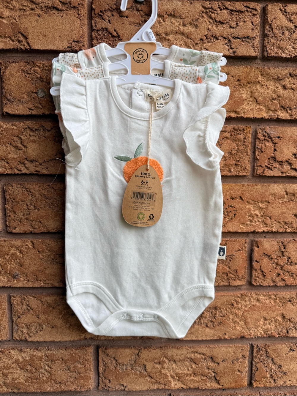Rabbit + Bear Organic Cotton Bodysuit Set